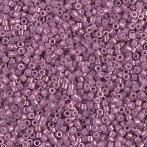 Delica gyöngy 11/0, DB0253, telt  mályva pink lüszterrel, 4g