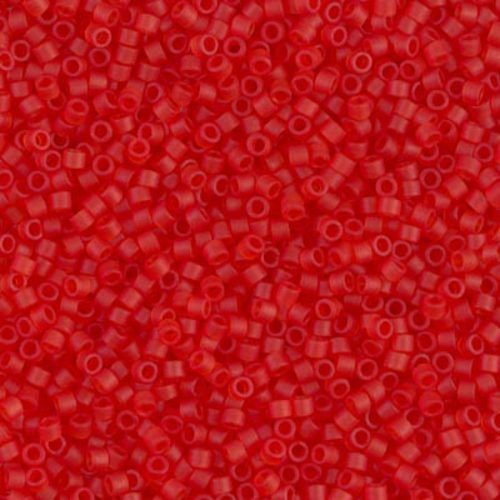 Delica gyöngy 11/0, DB0745, matt átl., világos piros, 4g