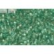 Delica gyöngy 11/0, DB1767, tenger zöld közepű kristály AB, 4g