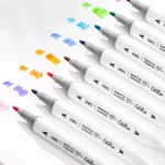 Deli kétvégű alkoholos filctoll készlet 12db-os Color Emotion