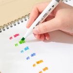 Deli kétvégű alkoholos filctoll készlet 24db-os Color Emotion