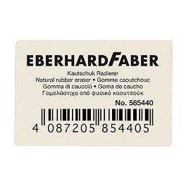 Eberhard-Faber kaucsuk radír fehér, kicsi
