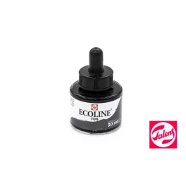   Talens Ecoline folyékony akvarell festék koncentrátum, 30ml, 706 - deep grey