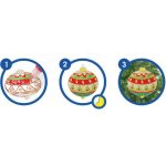 Amos üvegmatrica készlet - Karácsonyi gömb fényvarázs formákkal