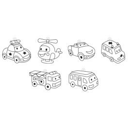   Amos üvegmatrica készlet - Járművek fényvarázs formákkal