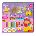 Amos üvegmatrica készlet 10x10,5ml + 12db Hercegnő fényvarázs forma