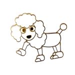 Fényvarázsforma, uszkár - arany színű