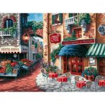 Kifestő kasírozott vászonra felnőtteknek - 30x40 cm - Olasz kisváros