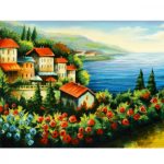 Kifestő kasírozott vászonra felnőtteknek - 30x40 cm - Tengerpart