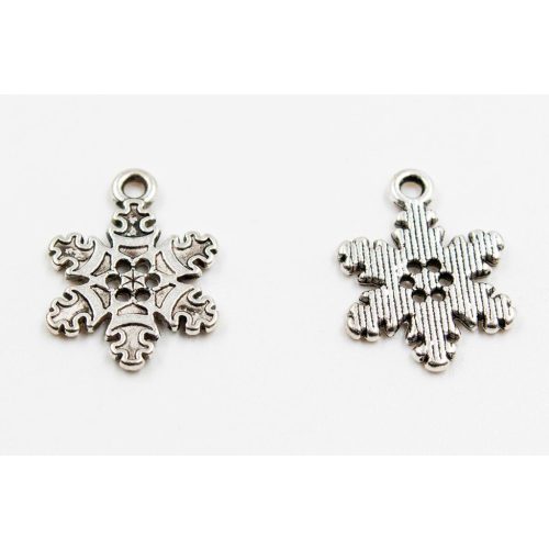 Hópehely medál 17x22mm