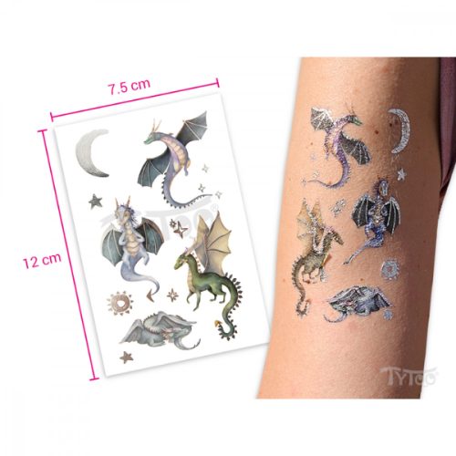 Sárkányok TyToo Matrica Tetoválások