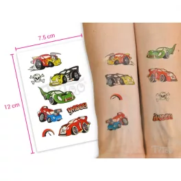 Világító Kisautók TyToo Matrica Tetoválások