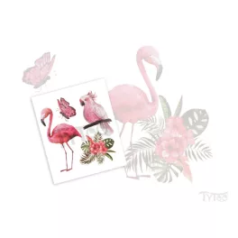 Flamingó és Papagáj TyToo Matrica Tetoválások