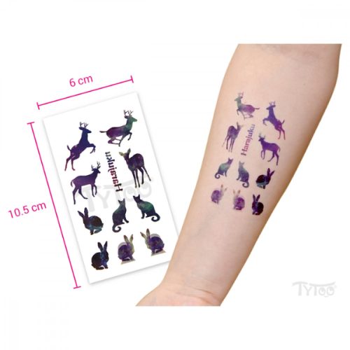 Égbolt Mintás Állatok TyToo Matrica Tetoválások
