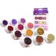 Csillámpor szett 12 x 2,5 ml melegszínek (warm colours)