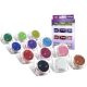 Csillámpor szett 12 x 2,5 ml alap színek (basic colours)