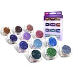 Csillámpor szett 12 x 2,5 ml kiegészítő színek (additional colours)