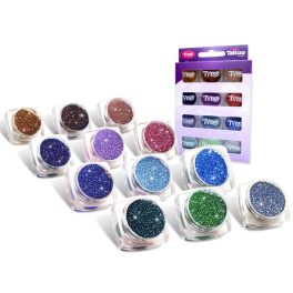   Csillámpor szett 12 x 2,5 ml kiegészítő színek (additional colours)