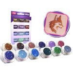 Csillámpor szett 12 x 2,5 ml kiegészítő színek (additional colours)
