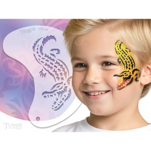 TyToo Arcfestés sablon félarc - Krokodil