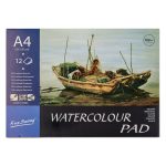 Akvarell tömb A4 méret, 300g/m2 - 100%cellulóz, hidegen préselt papír