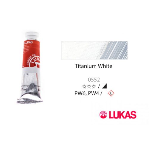 Lukas Terzia olajfesték, 37ml Titanium White
