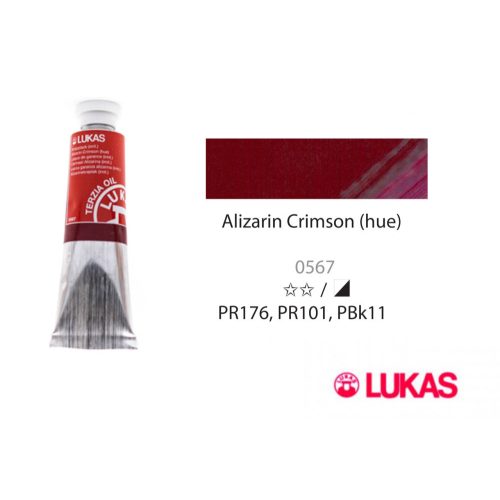 Lukas Terzia olajfesték, 37ml Alizarin Crimson(hue)