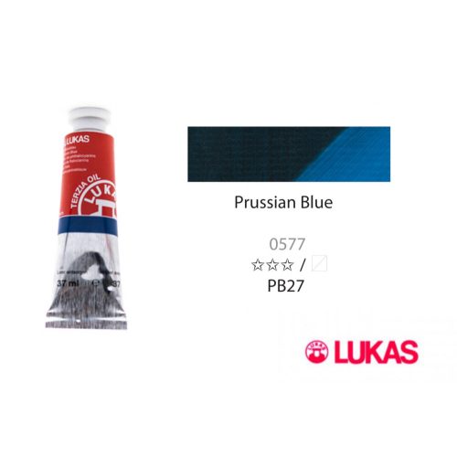 Lukas Terzia olajfesték, 37ml Prussian Blue