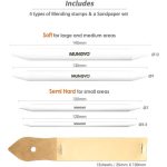 Satírceruza, papírceruza, papírrúd - 4db-os készlet 12db csiszolópapírral MUNGYO