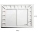 Paletta porcelánból 17 rekeszes, 33x25 cm - MEEDEN