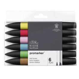 ProMarker® mid tones 6 db-os filctoll készlet., W&N