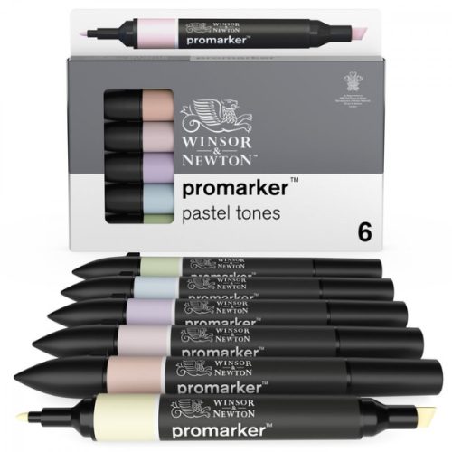ProMarker® pastel tones 6 db-os filctoll készlet., W&N
