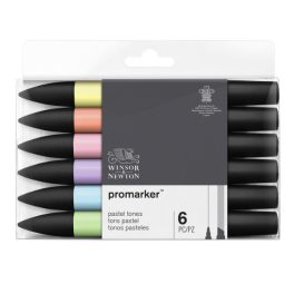 ProMarker® pastel tones 6 db-os filctoll készlet., W&N