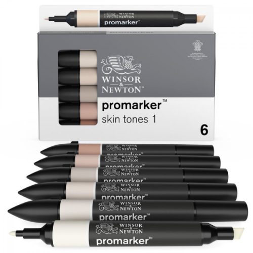 ProMarker® skin tones  'set 1', 6 db-os filctoll készlet., W&N