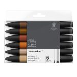 ProMarker® skin tones  'set 2', 6 db-os filctoll készlet., W&N