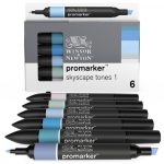 ProMarker® skyscape '1', 6 db-os filctoll készlet., W&N