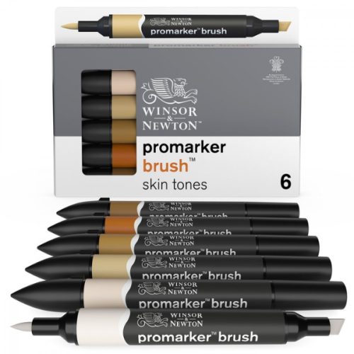 ProMarker® skin tones 6 db-os filctoll készlet., W&N