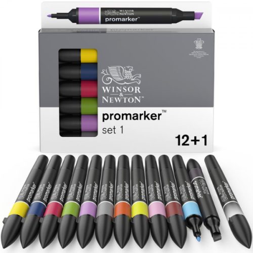 ProMarker® Set 1 - 12+1 db filctoll készlet., W&N