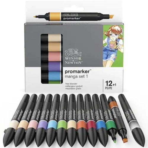ProMarker® manga set 1 - 12+1 db-os filctoll készlet., W&N