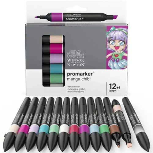 ProMarker® manga chibi 12+1 db-os filctoll készlet., W&N