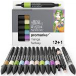 ProMarker® Manga Fantasy 12+1 db filctoll készlet., W&N
