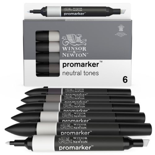 ProMarker® neutral tones 6 db-os filctoll készlet., W&N