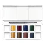 Winsor&Newton Cotman Pocket Set akvarellfesték készlet, 8x1/2 szilke + ecset - Landscape
