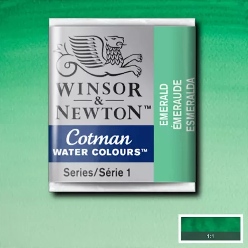 Winsor&Newton Cotman 1/2 szilkés akvarellfesték - 235, emerald