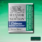 Winsor&Newton Cotman 1/2 szilkés akvarellfesték - 329, intense green (phatalo green)