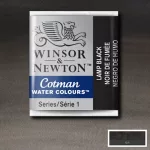 Winsor&Newton Cotman 1/2 szilkés akvarellfesték - 337, lamp black