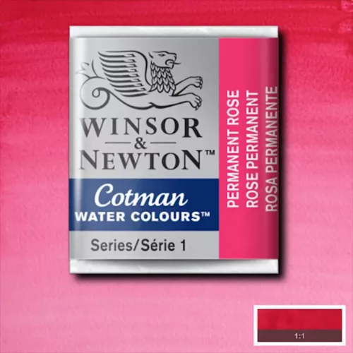 Winsor&Newton Cotman 1/2 szilkés akvarellfesték - 502, permanent rose