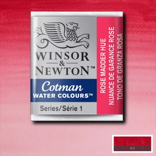 Winsor&Newton Cotman 1/2 szilkés akvarellfesték - 580, rose madder hue