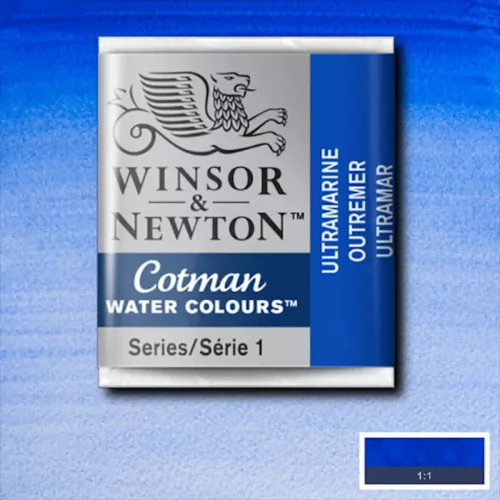 Winsor&Newton Cotman 1/2 szilkés akvarellfesték - 660, ultramarine
