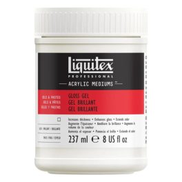   Liquitex Gloss Gel vastagító médium akrilfestékhez, 237 ml - fényes